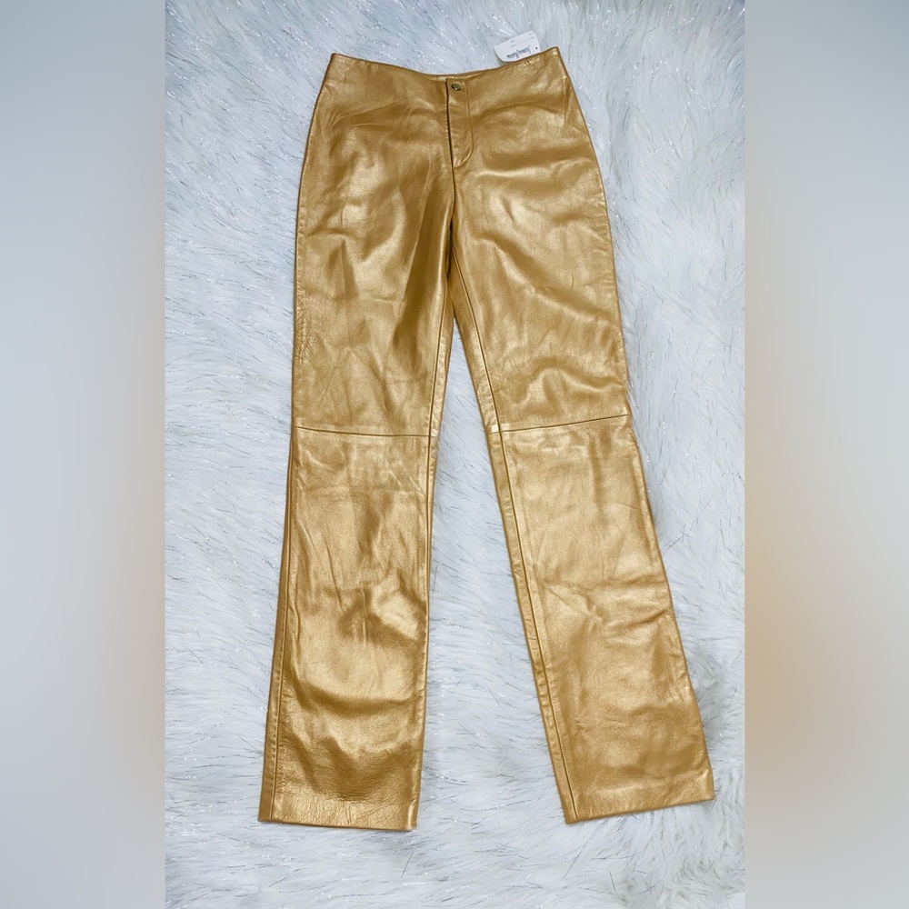 💛PHILIPPE ADEC PARIS ROYAL LAMB SKIN PANTS💛